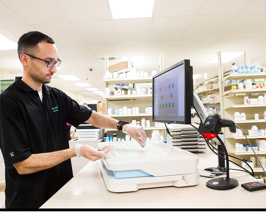Symbria technician using Safe Loader